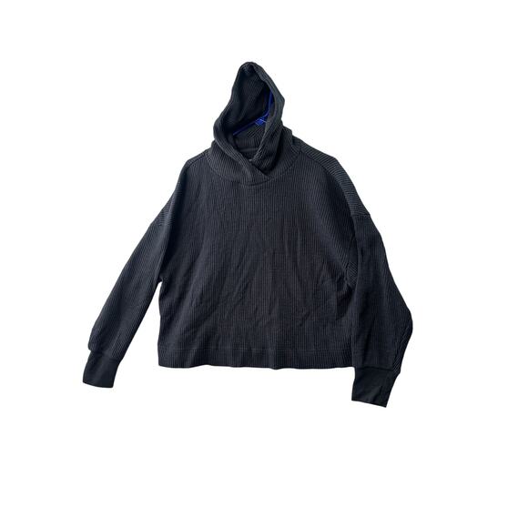 GAP Waffle Knit Hoodie – Washed Black – Size XL - Picture 1 of 6